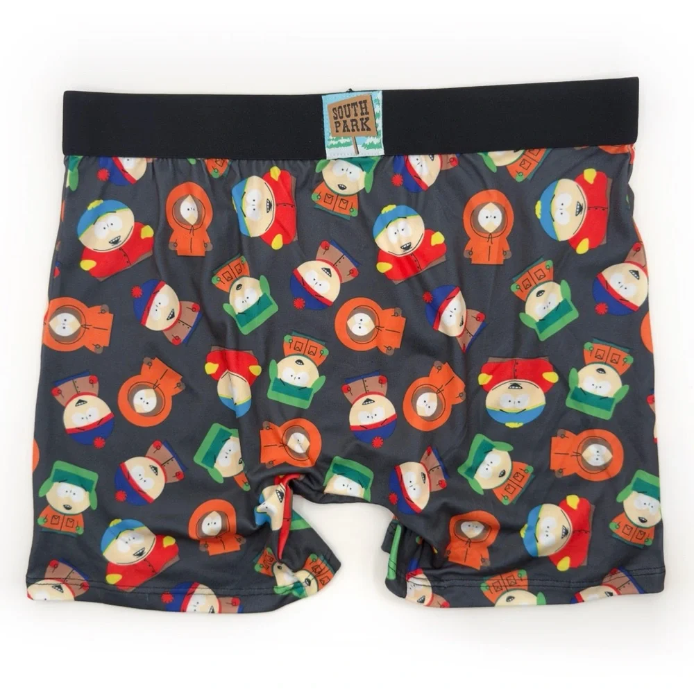 South Park Crazy Boxer Briefs Mens Size Large Underwear Cartman Kenny Stan Kyle